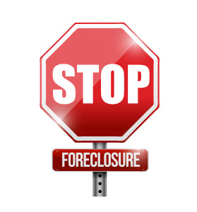 Stop Foreclosure Road Sign Illustration Design